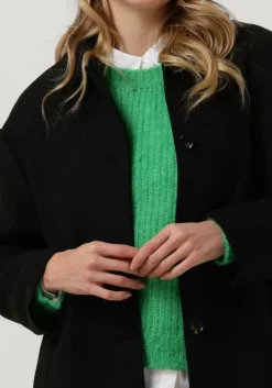 zwarte neo noir mantel anlu coat