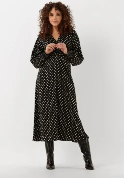 zwarte neo noir maxi jurk hayden fading ink dress