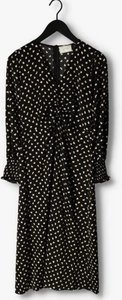 zwarte neo noir maxi jurk hayden fading ink dress