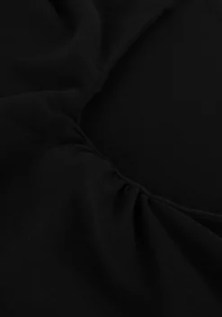 zwarte neo noir midi jurk miloine drape dress