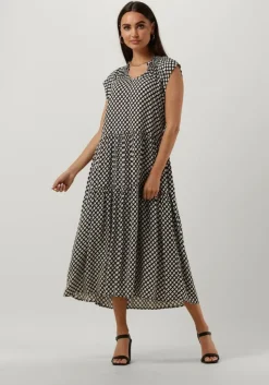 zwarte neo noir midi jurk serena perfect drop dress