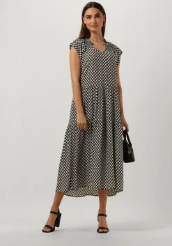 zwarte neo noir midi jurk serena perfect drop dress