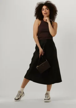 zwarte neo noir midirok bovary skirt