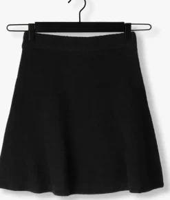 zwarte neo noir minirok gisa knit skirt
