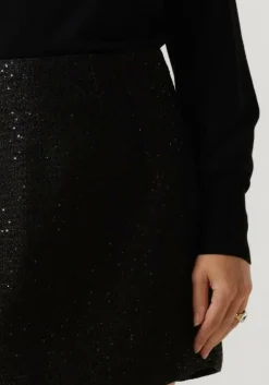 zwarte neo noir minirok helmine sequins skirt