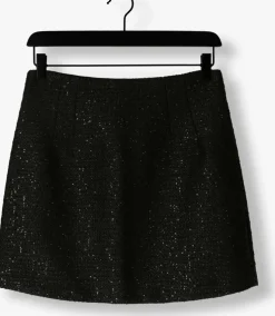 zwarte neo noir minirok helmine sequins skirt