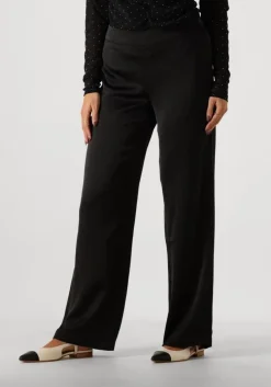 zwarte neo noir pantalon debra heavy sateen pants