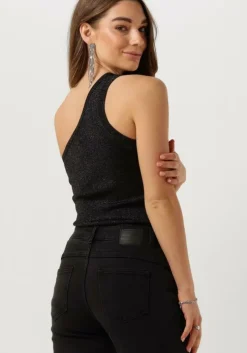 zwarte neo noir top clementine glitter knit top