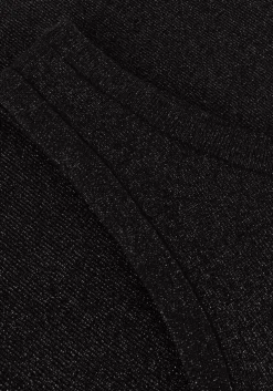 zwarte neo noir top clementine glitter knit top