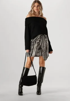 zwarte neo noir trui jane knit blouse