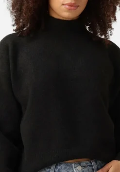 zwarte neo noir trui paula knit blouse