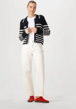 zwarte neo noir vest effie knit cardigan