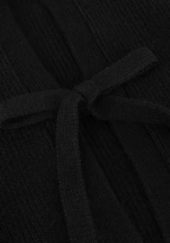 zwarte neo noir vest muscado knit cardigan