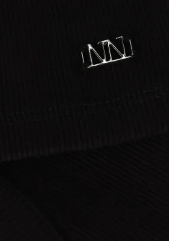 zwarte nik & nik top shoulder rib top