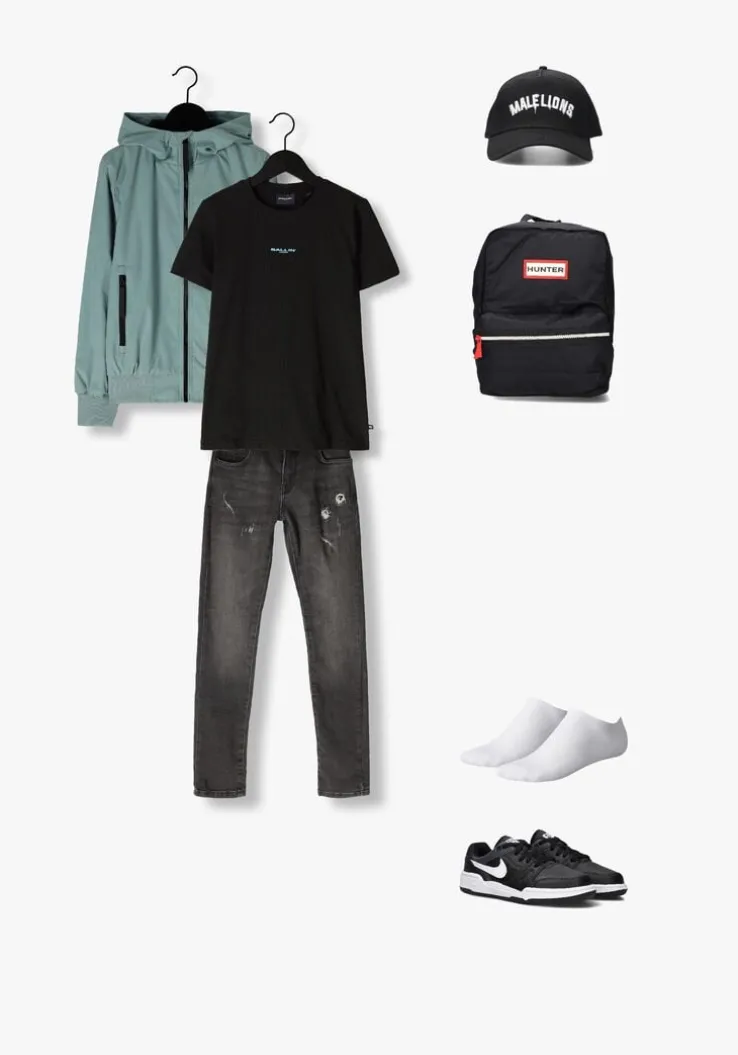 zwarte nike lage sneakers nike full force lo (gs)