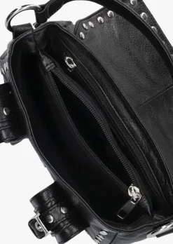 zwarte núnoo handtas small honey buckle rivet mountain