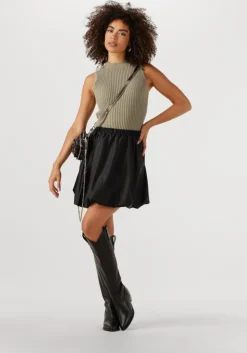 zwarte núnoo schoudertas helena black dots