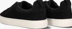 zwarte nokwol lage sneakers connor