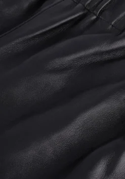 zwarte notes du nord broeken debbie leather short