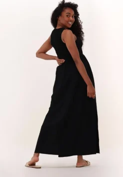 zwarte notes du nord maxi jurk darcy dress
