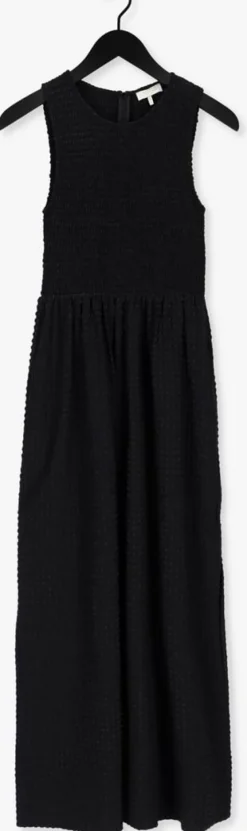 zwarte notes du nord maxi jurk darcy dress