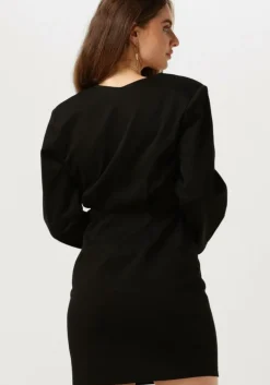 zwarte notes du nord mini jurk inessa