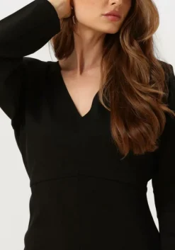 zwarte notes du nord mini jurk inessa