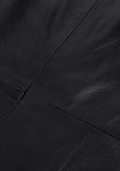 zwarte notes du nord top debbie leather top