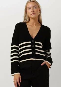 zwarte notes du nord vest gaia cardigan