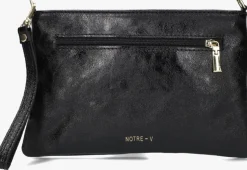 zwarte notre-v clutch valeria