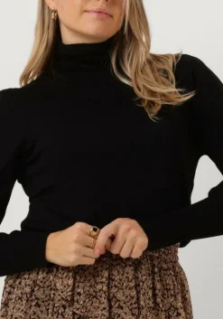 zwarte notre-v coltrui basic knit blouse