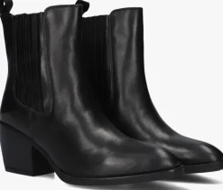 zwarte notre-v enkellaarsjes ki-4689