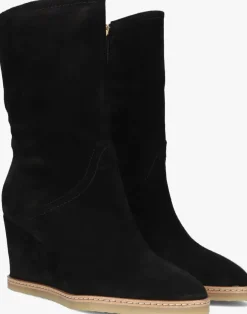 zwarte notre-v enkellaarsjes ap176