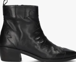 zwarte notre-v enkellaarsjes 18060