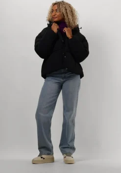 zwarte notre-v gewatteerde jas nv-eef