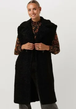 zwarte notre-v gilet teddy gilet
