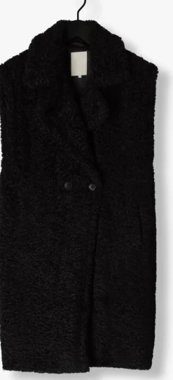 zwarte notre-v gilet teddy gilet