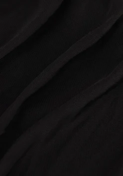 zwarte notre-v jurken nv-gilda mesh jurk uni