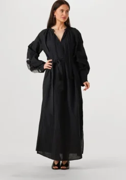 zwarte notre-v maxi jurk nv-freda