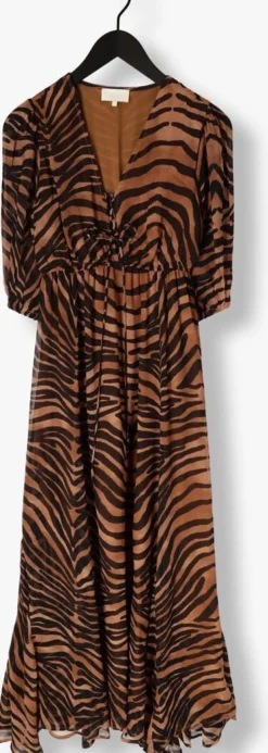 zwarte notre-v maxi jurk nv-fiore