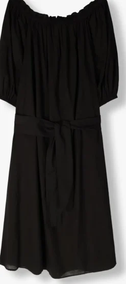 zwarte notre-v maxi jurk nv-danya off shoulder dress