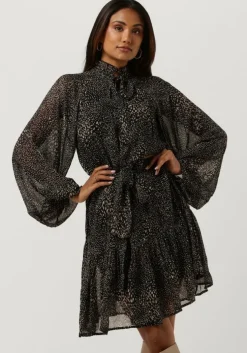 zwarte notre-v midi jurk mini dress nv-arla