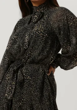 zwarte notre-v midi jurk mini dress nv-arla