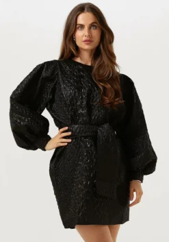 zwarte notre-v mini jurk nv-brigit mini dress