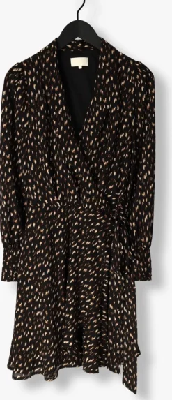 zwarte notre-v mini jurk nv-eline