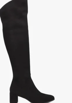 zwarte notre-v overknee laarzen 8597