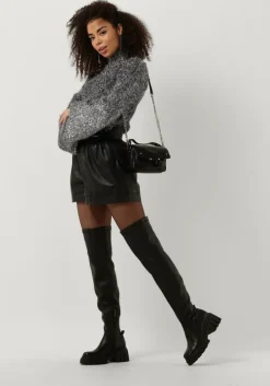 zwarte notre-v overknee laarzen 297009