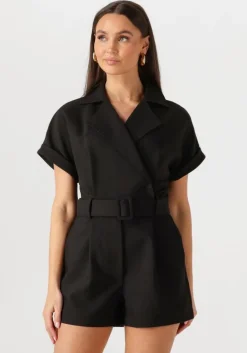 zwarte notre-v playsuits nv-fern