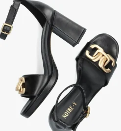 zwarte notre-v sandalen 99908