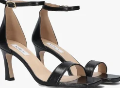 zwarte notre-v sandalen met hak 86605